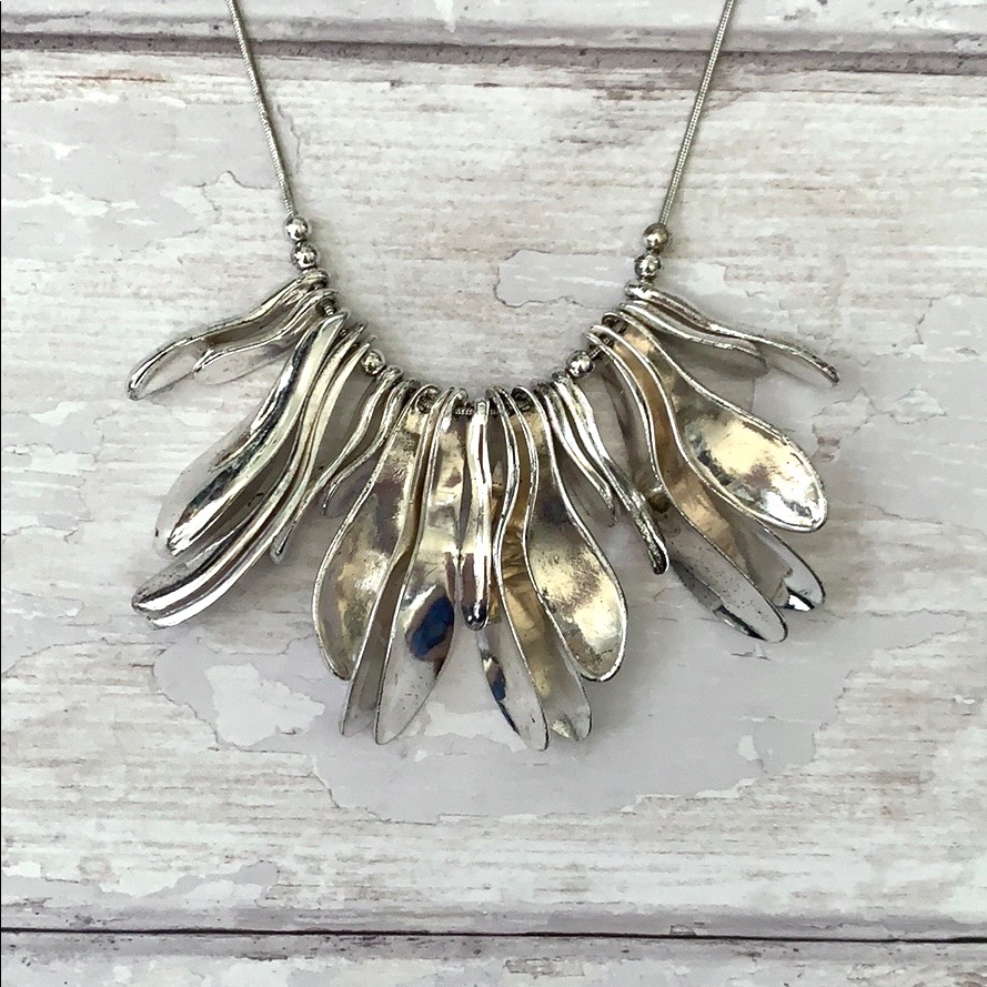 Silver Statement Necklace Jewelry Womens 10$